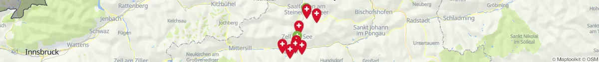 Map view for Pharmacies emergency services nearby Zell am See (Zell am See, Salzburg)